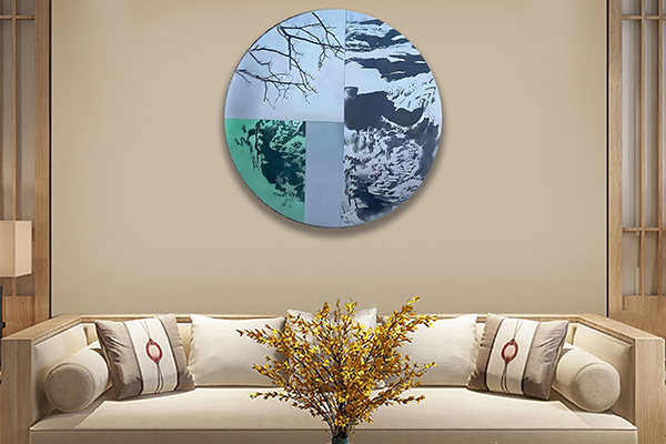 abstract stainless steel sculpture