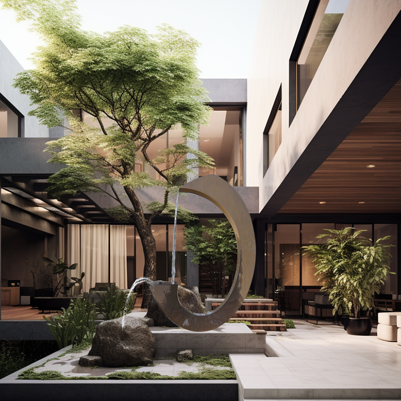 corten garden sculptures