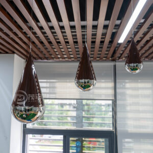 Bedroom Living Room Modern Hanging Water Drop Stainless Steel Sculpture For Home Decor Luxury MP-I0004