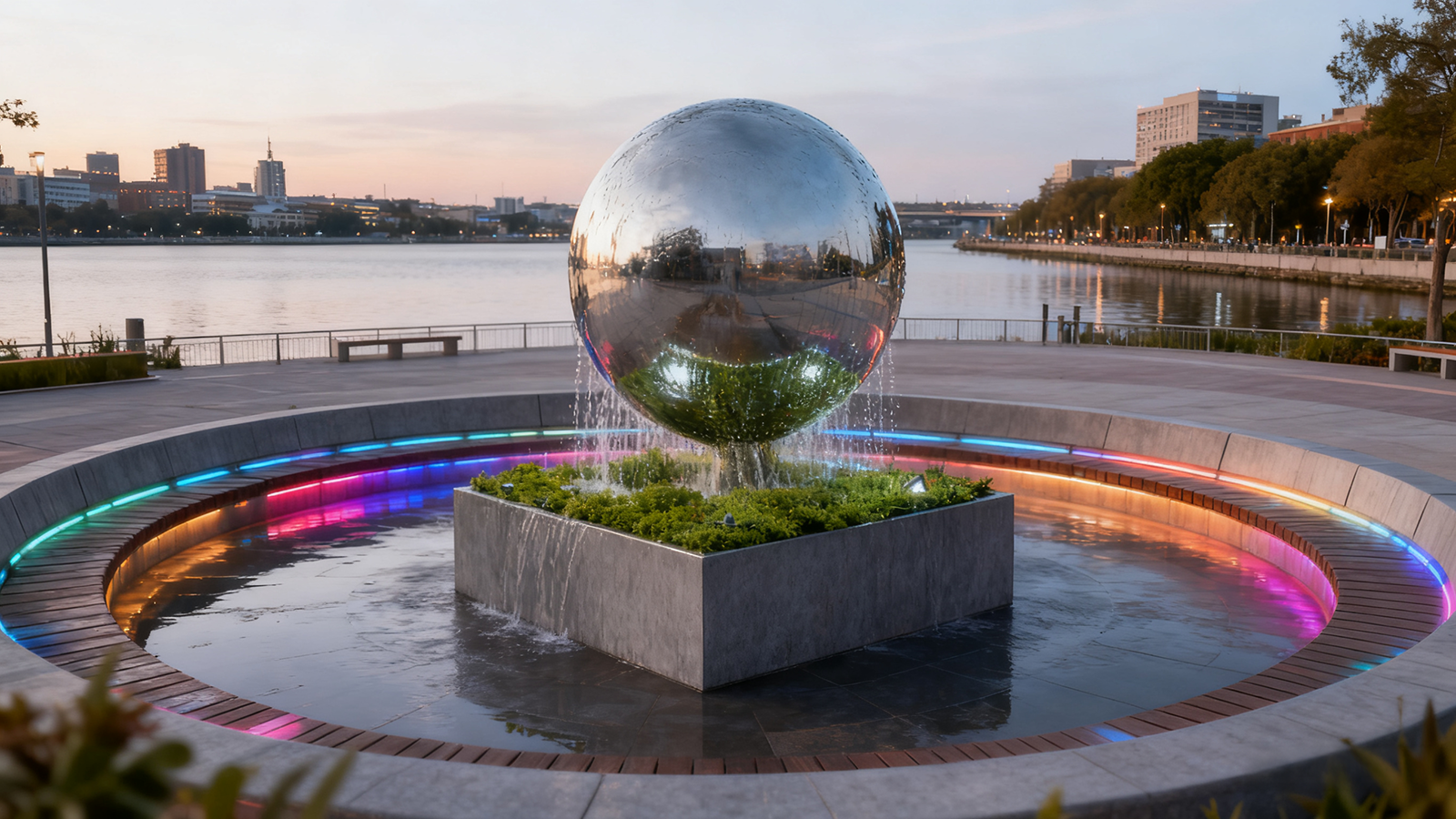 Sphere water fountain P1