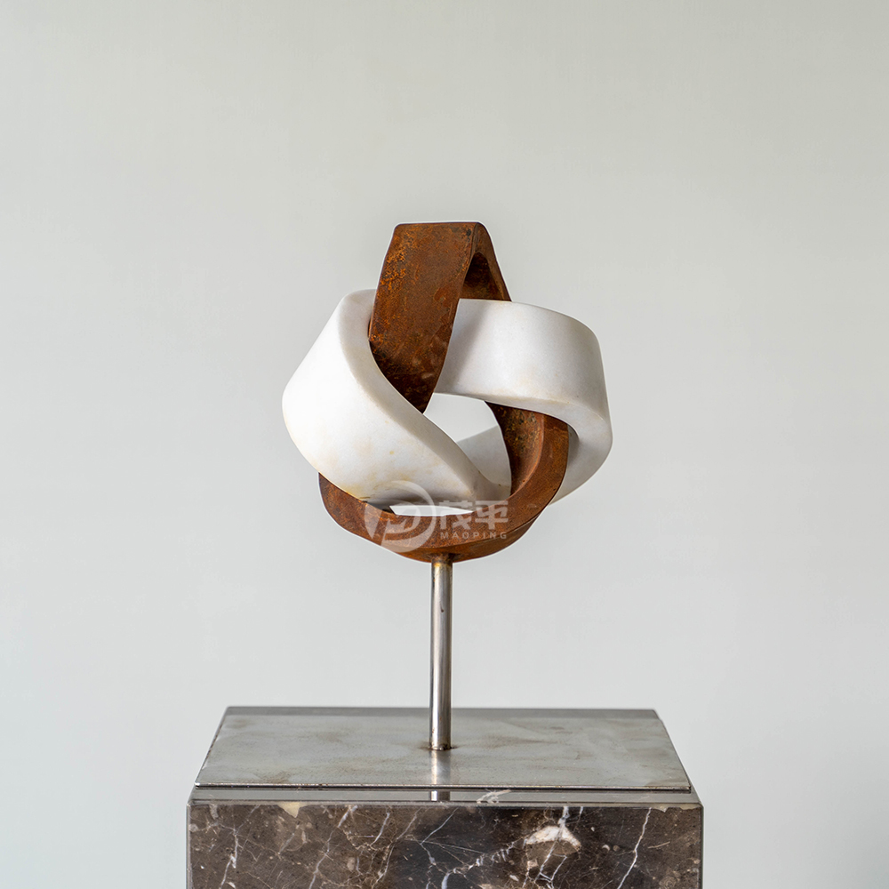 Bedroom Living Room Abstract Corten Steel Sculpture Modern Home Assesories House Decorations Stainless Steel Sculpture MP-I0008