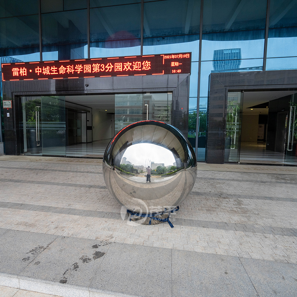 304 316 Different Size Mirror polished metal stainless steel ball sculpture garden decoration MP-B0002