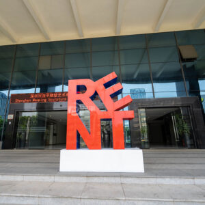 Creative Colorful Stainless Steel 3D Text Sculpture Outdoor Garden Decoration MP-O0018