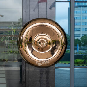 Outdoor Large Metal Statue Creative Large Size Stainless Steel Dandelion Girl Sculpture MP-H0003