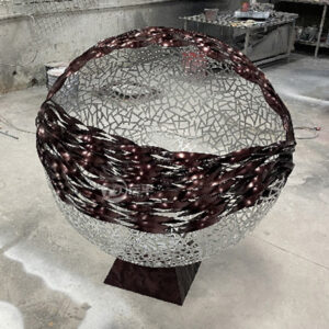 High quality Colorful  hollow ball garden stainless steel decoration MP-B0004