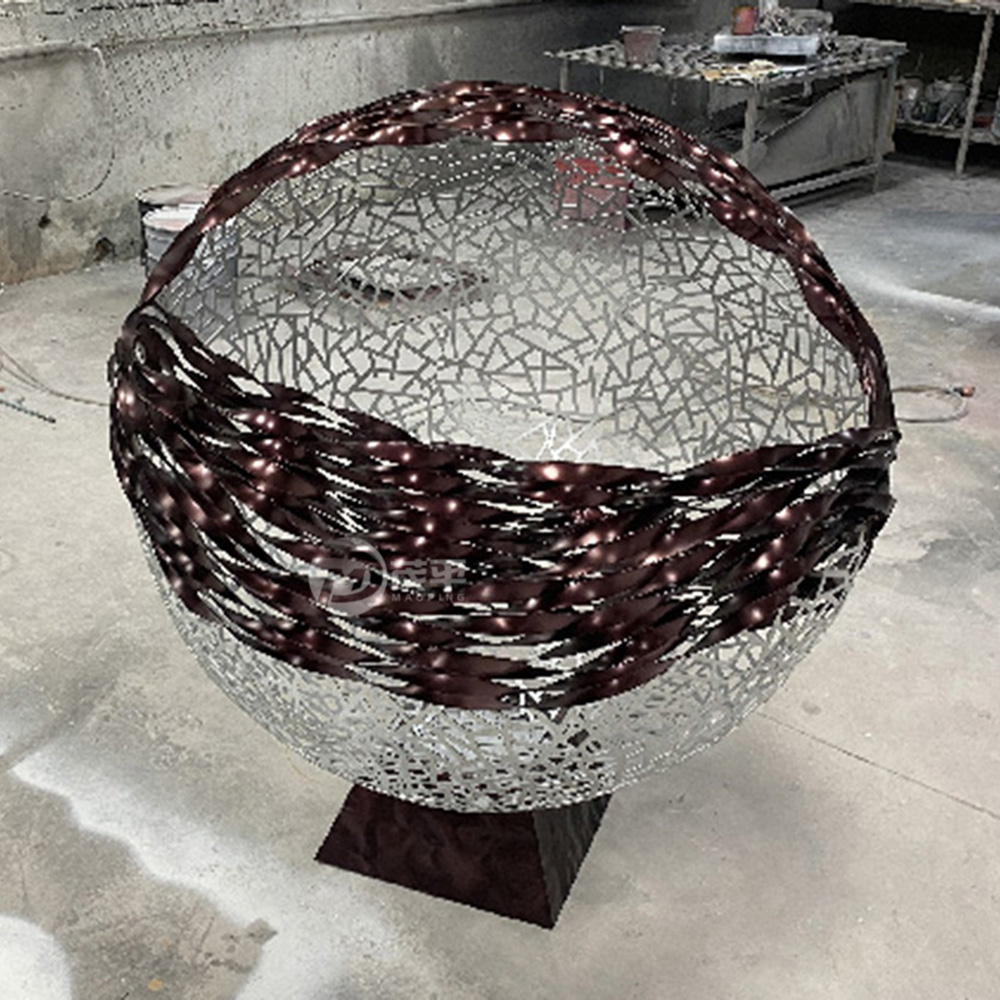 High quality Colorful  hollow ball garden stainless steel decoration MP-B0004