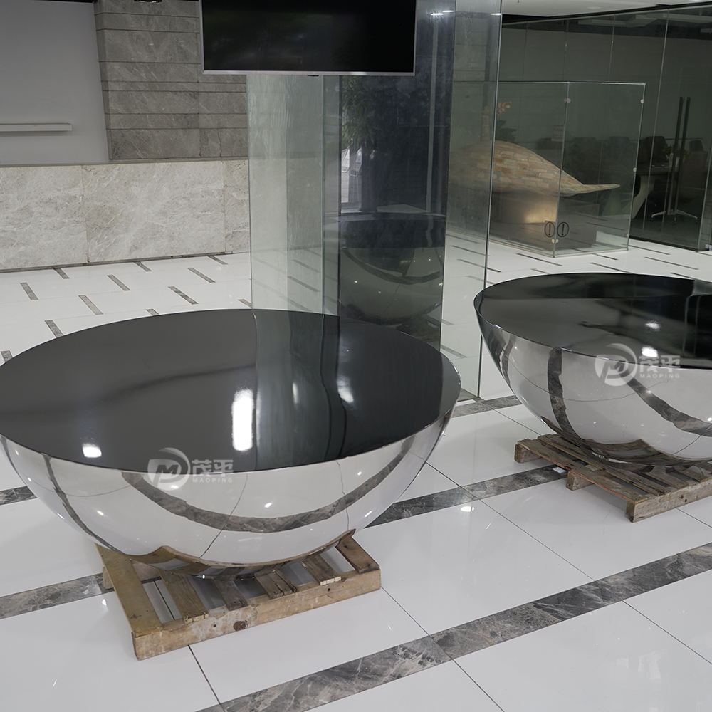 Creative Stainless Steel Hemisphere Display Table Company Decoration Metal Furniture MP-B0005