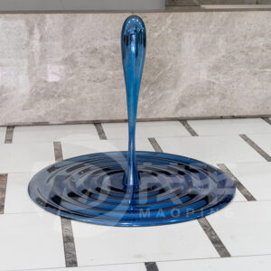 Abstract Home Decoration Sculpture Hotel Ornaments Handcraft colorful water ripple sculpture indoor statue MP-I0018