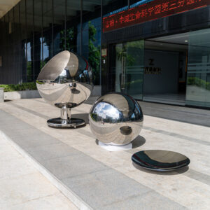 Indoor Statue Decoration Creative Stainless Steel DJ Table Furniture MP-B0007