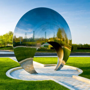 Outdoor large sculpture decoration stainless steel  door garden decoration MP-O0063