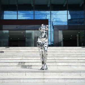 Modern Art Statue Indoor decoration Life Size Hollow Stainless Steel Nude Woman Sculpture MP-I0021