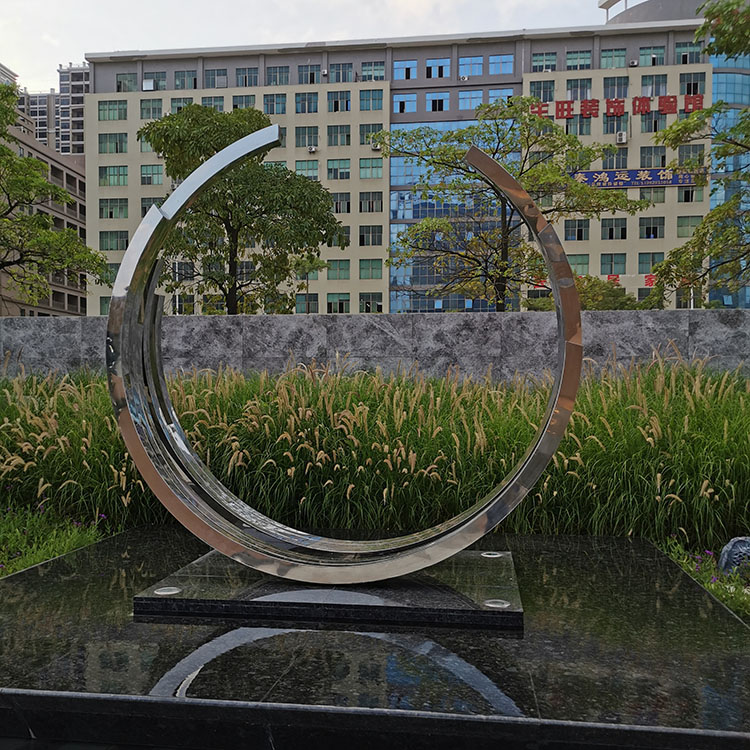 Stainless Steel C Abstract Handmade Welded Metal  Art  Sculpture Water Feature MP-O0065