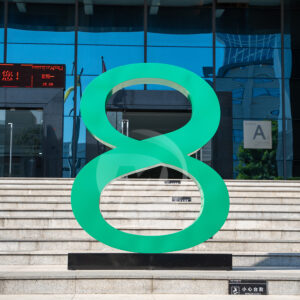 Outdoor Theme Park Decoration Creative Colorful Number Sculpture MP-O0102