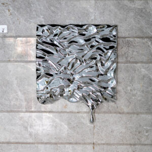 Hotel wallboard abstract water wave wall sculpture modern indoor decor MP-W0010