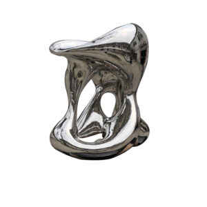 Custom Outdoor Garden Large Statue Metal Abstract Mirror Art Stainless Steel Sculpture MP-O0145