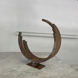 Indoor art decoration home hotel abstract corten steel sculpture decoration MP-I0042