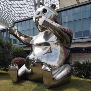 Outdoor Factory Customized Stainless Steel Sculpture Animal Statue  Shopping Mall Decoration MP-O0108