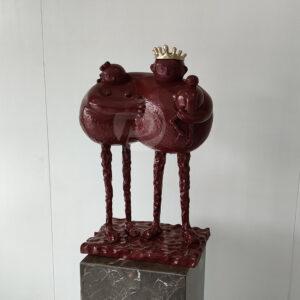 Modern Art fiberglass King Sculpture Indoor Decor Family  Metal Craft MP-I0033