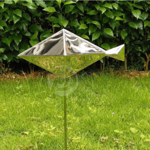 Metal Art Fish Mirror Sculpture Decoration Stainless Steel Sculpture Water Feature MP-I0038