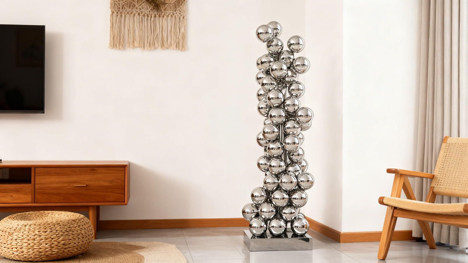 Mirror Ball Cluster Sculpture M