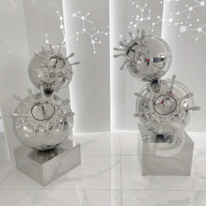 Modern Art SplatBall Sculpture Decoration Indoor Stainless Steel Sculpture Ornaments MP-I0043