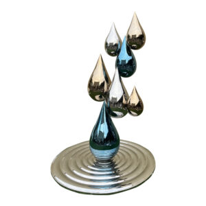 Outdoor stainless steel sculpture indoor colorful water drop sculpture Decor MP-I0048