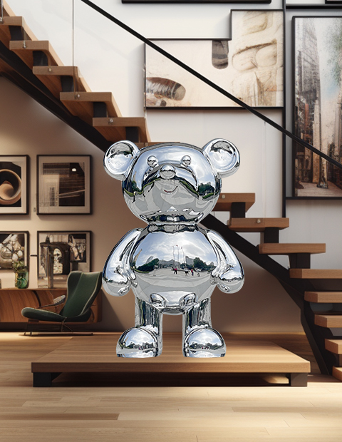 Cartoon Bear Sculpture