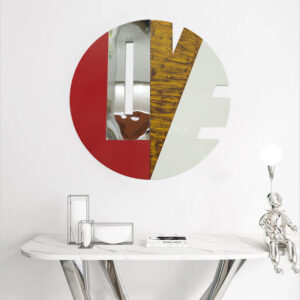 Creative steel Love sculpture for wall decor