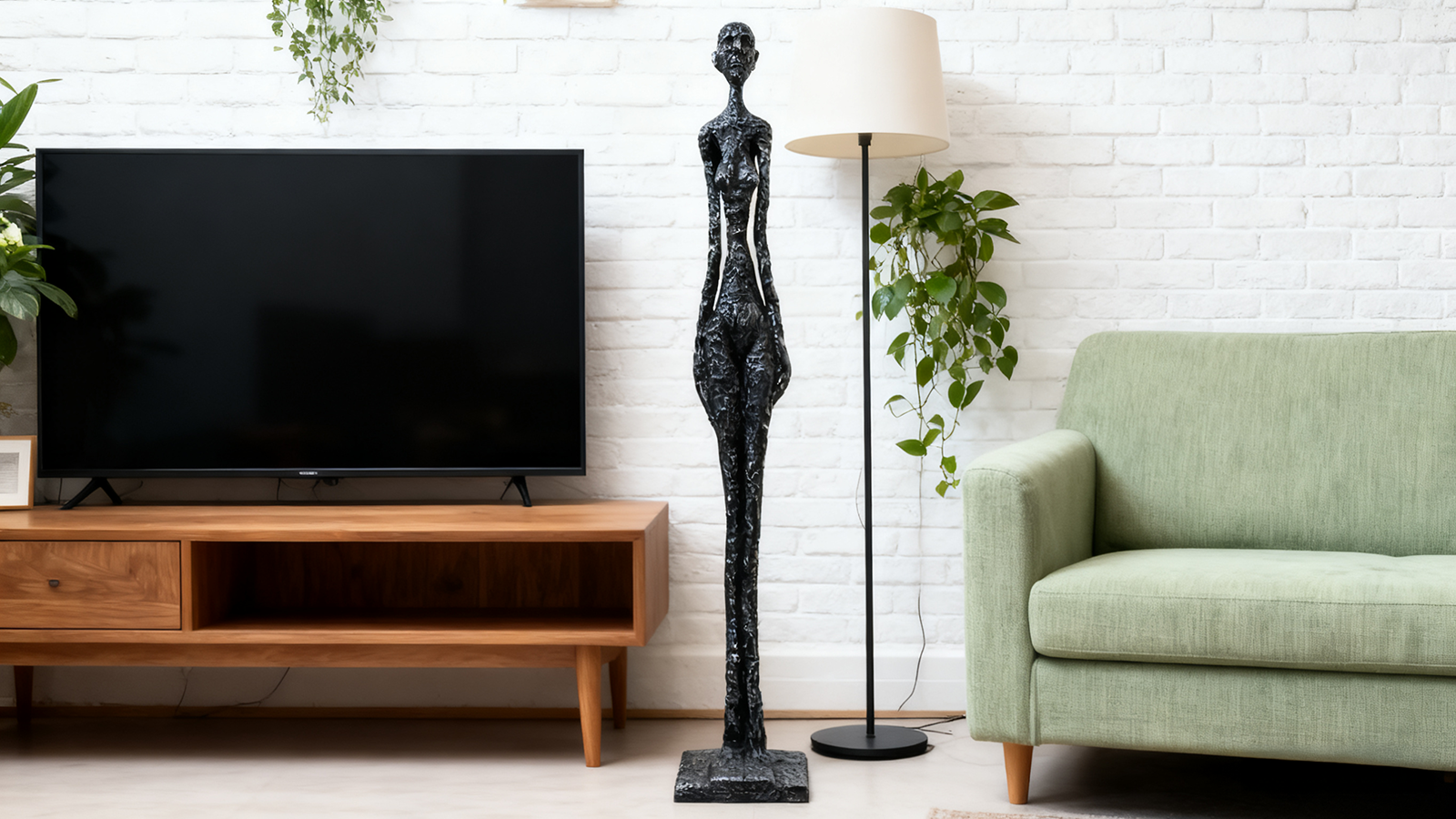 Fiberglass Abstract Human Sculpture 6