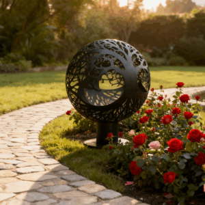 Hollow Sphere Garden Sculpture 5