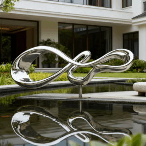 Infinity Stainless Steel Sculpture 6