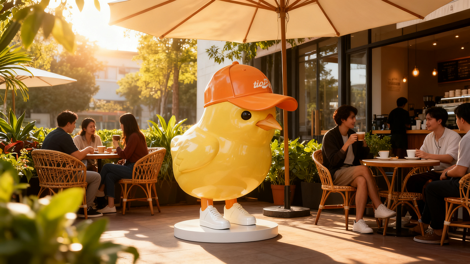 fiberglass chick sculpture M