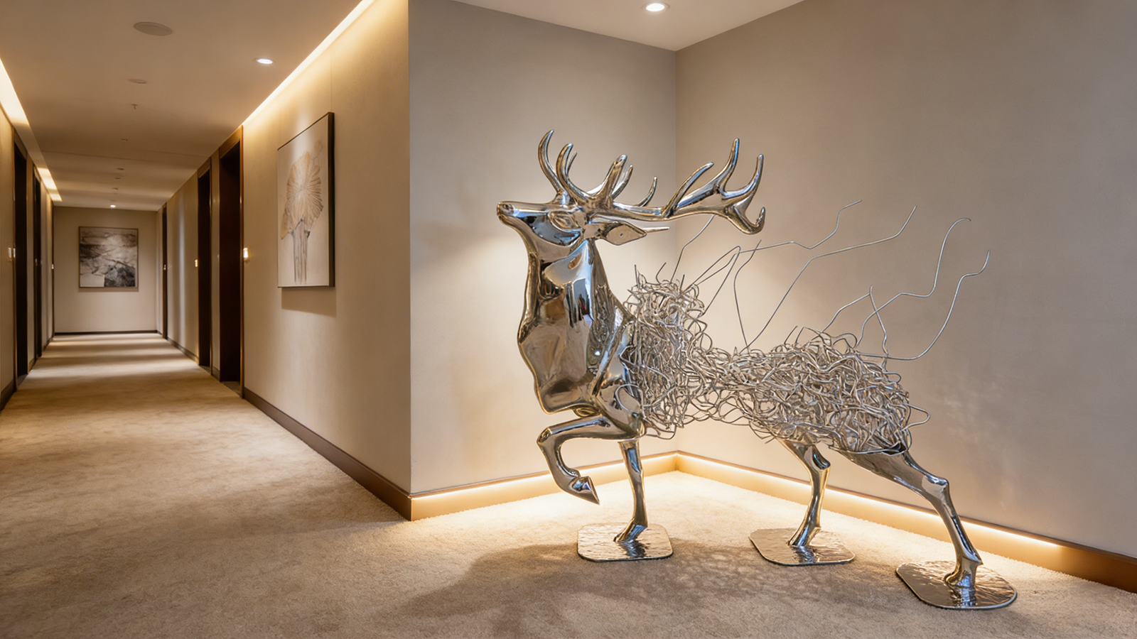 Stag sculpture 1