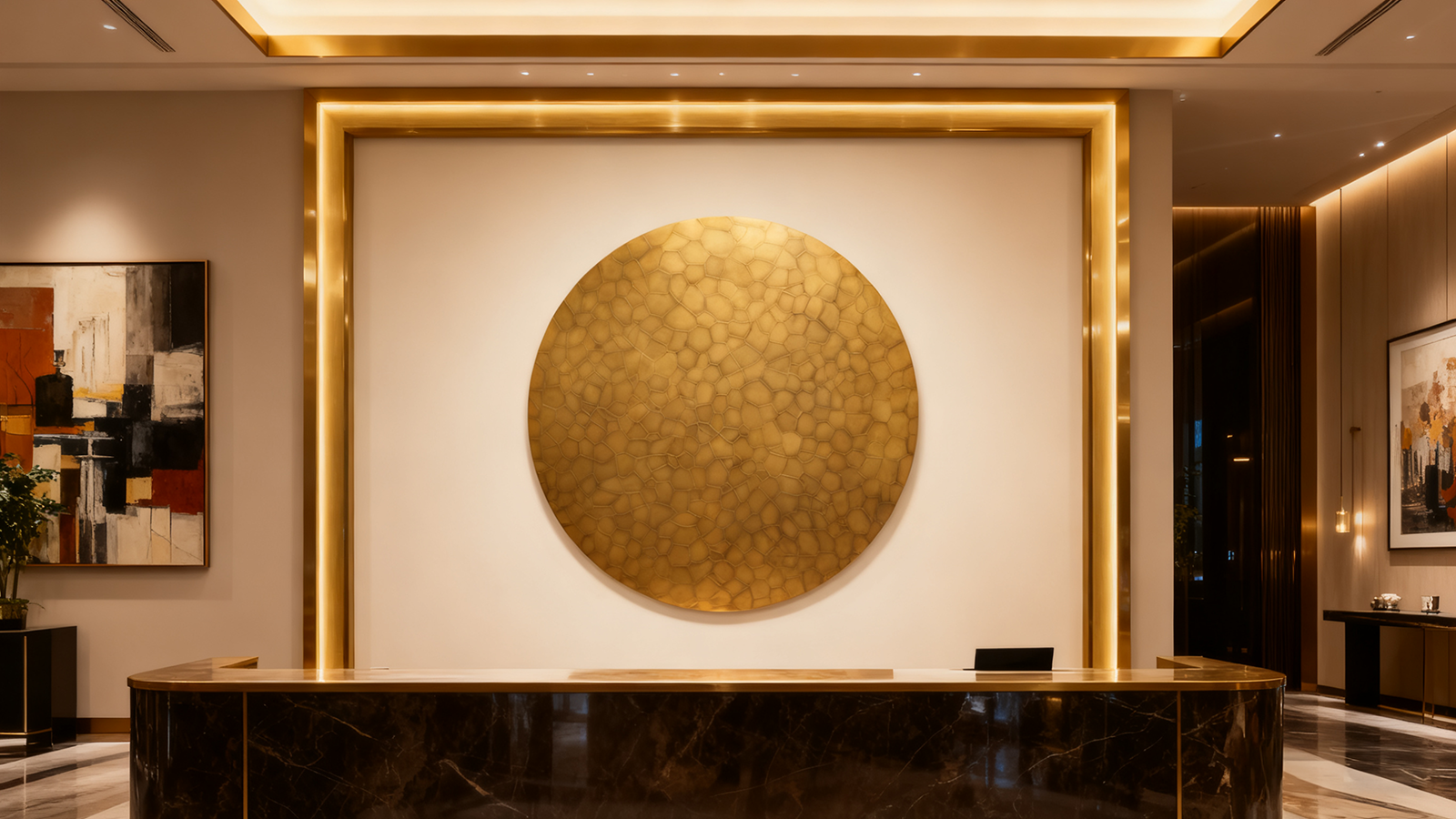 Steel Round Wall Sculpture 3