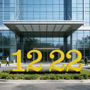 steel number sculpture 1