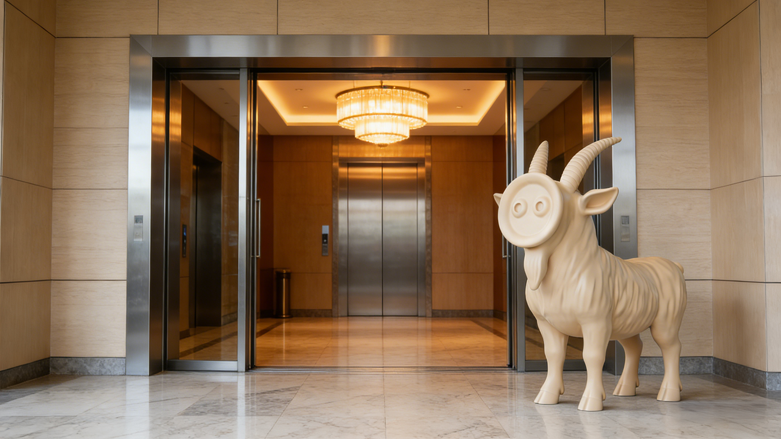 Fiberglass Goat Sculpture for Interior Decor8