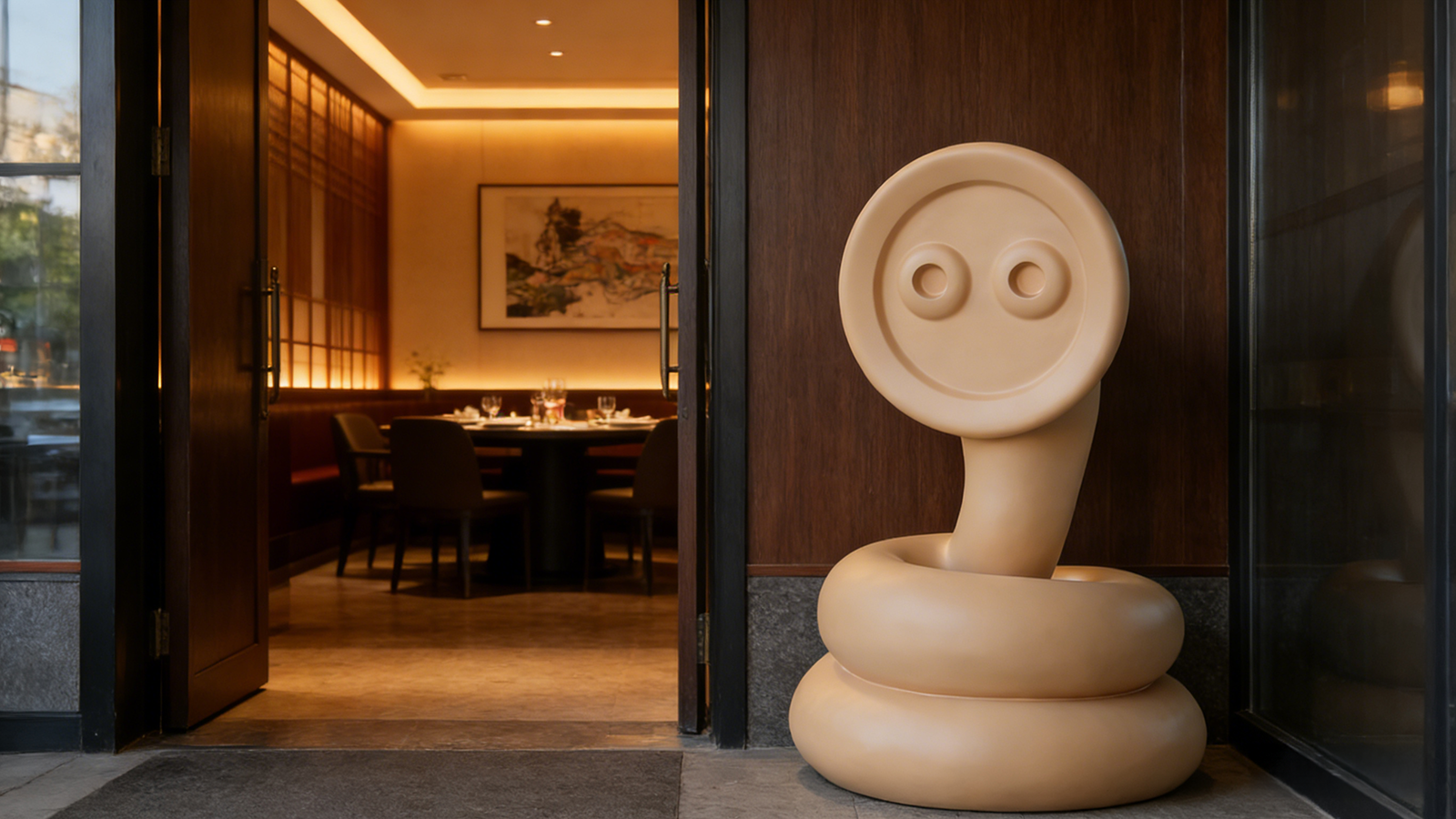 Fiberglass snake Sculpture for Interior Decor 6