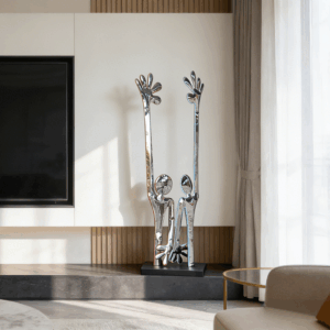 Sculpture with Raised Arms for Interior Decoration 1