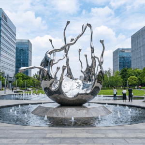 Steel Sculpture for Outdoor Plaza & Fountain 1