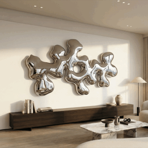 Mirror Polished Abstract Metal Wall Art 6