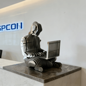 Thinker Laptop Sculpture 4